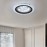 Modern Circular LED Ceiling Light with Cloud Pattern - High-Quality Acrylic, Semi-Recessed Installation, 110V-240V, Ideal for Living Room or Bedroom Lighting, LED Lights for Bedroom