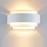 Modern Wall Light, White Half-Moon Metal Wall Lamp, Suitable for Staircase Hallway Home Theater Bedroom Hotel Dining Room E26 Bulb Base, No Ball Bulb Included