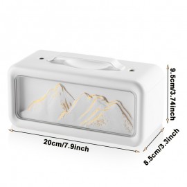 Simulated Snow Mountain Humidifier, USB Plug-in Air Fragrance Humidifier, Office Humidifier, Quiet Hydrating Aromatherapy Machine, Mini Fragrance Humidifier, Compact Design, Lightweight Humidifier, Portable Design, Sprayer, USB Humidifier, Suitable