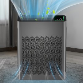 Intelligent Air Purifier, Real-time Monitoring Of Air Quality, Automatically Adjust The Purification Mode, Automatic Mode + Timer, Remove Odors, Purify The Air, Local Warehouse Special, Home/office/bedroom/living Room Must-have, Strong Coverage