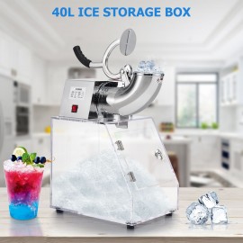 Shaved Ice Machine, 440LBS/ H Commercial Ice Crusher Snow Cone Machine, Electric 2 Blade 350W Crusher Ice Maker, Ice Crusher  Commercial Home Ice Crusher for Home, Restaurant, Bar, Ice Shaver Machine, Ice Crusher Machine, Ice Maker Machine, Ice Shaver  Snow Cone Maker, Ice Maker Machine Crushed Ice, Powerful Blender Ice Crusher, Shave Ice Maker Machine, Ice Maker And Crusher, Shaved Ice Maker, Ice Shaving Machine, Snow Maker Machine, Ice Maker Machine For Countertop,