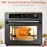 Fryer Toaster Oven, Air Fryer Toaster Oven Combo, 12-in-1 Digital Countertop Natural Convection Roast Bake Dehydrate And Reheat, Stainless Steel