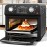 12L Large Capacity Full Automatic Visual Versatile Air Fryer Oven Oven 10-inch Pizza, Baked, Toast, Baked, Air-fried, Oil-free, Grilled Chicken, Cooking