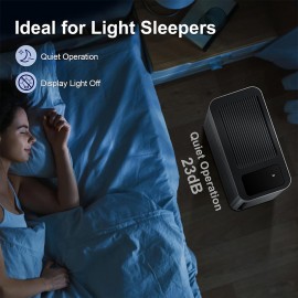 Air Purifiers for Home Large Room Up to 1295 Ft² with PM 2.5 Display Air Quality Sensor, Auto Mode, Timer, HEPA Air Purifier for Bedroom Filters Smoke, Pet Dander, Pollen,Black