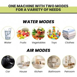 Portable Ozone Generator Air Purifier for Home & Car - Instant O3 Sterilizer Machine, Odor & Smoke Eliminator, Chemical-Free Air with Digital Control Panel, Plug & Play for Allergies, Pets, Mold (No Maintenance Required